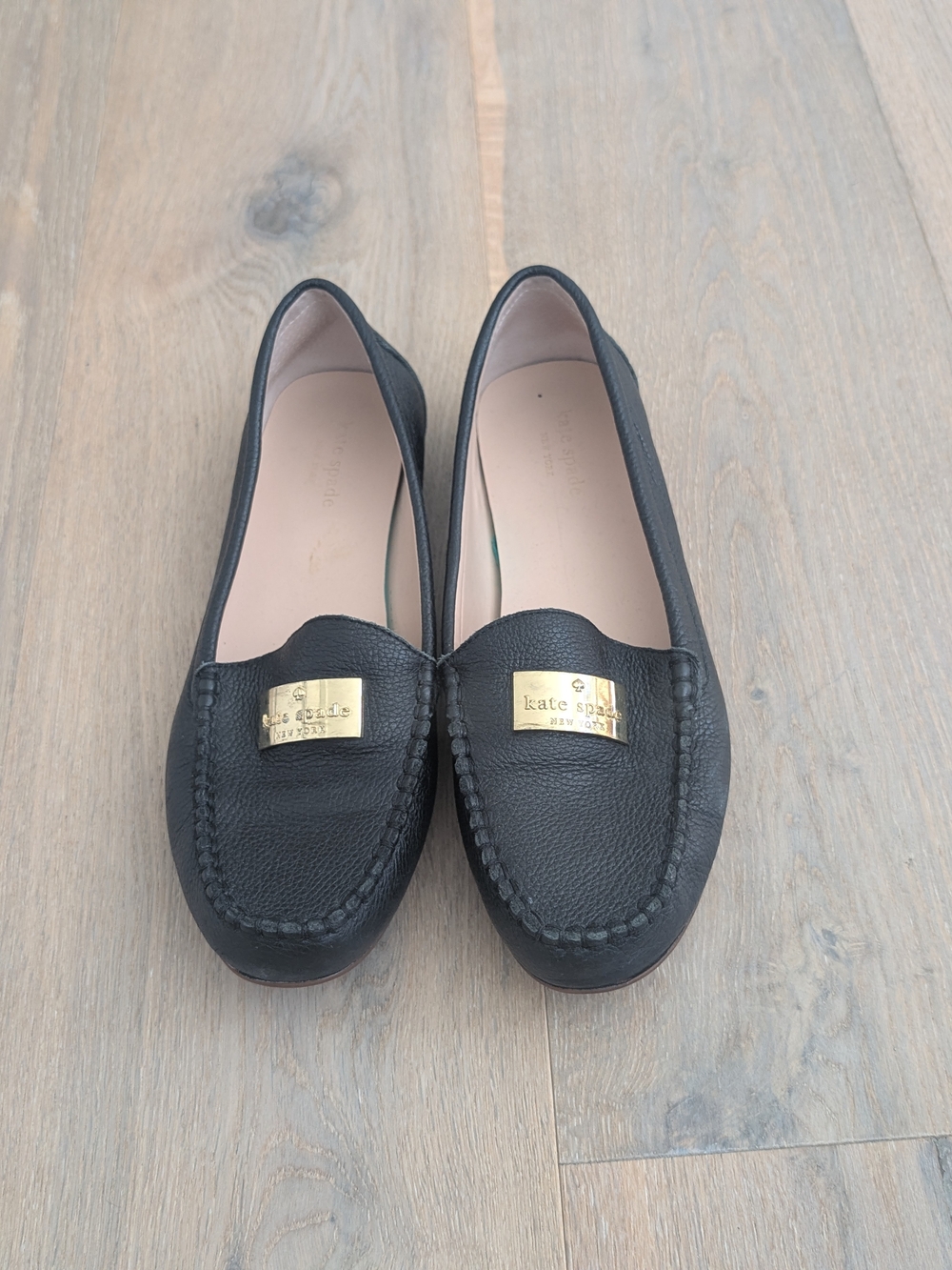 Kate Spade New York Black Leather Loafers
